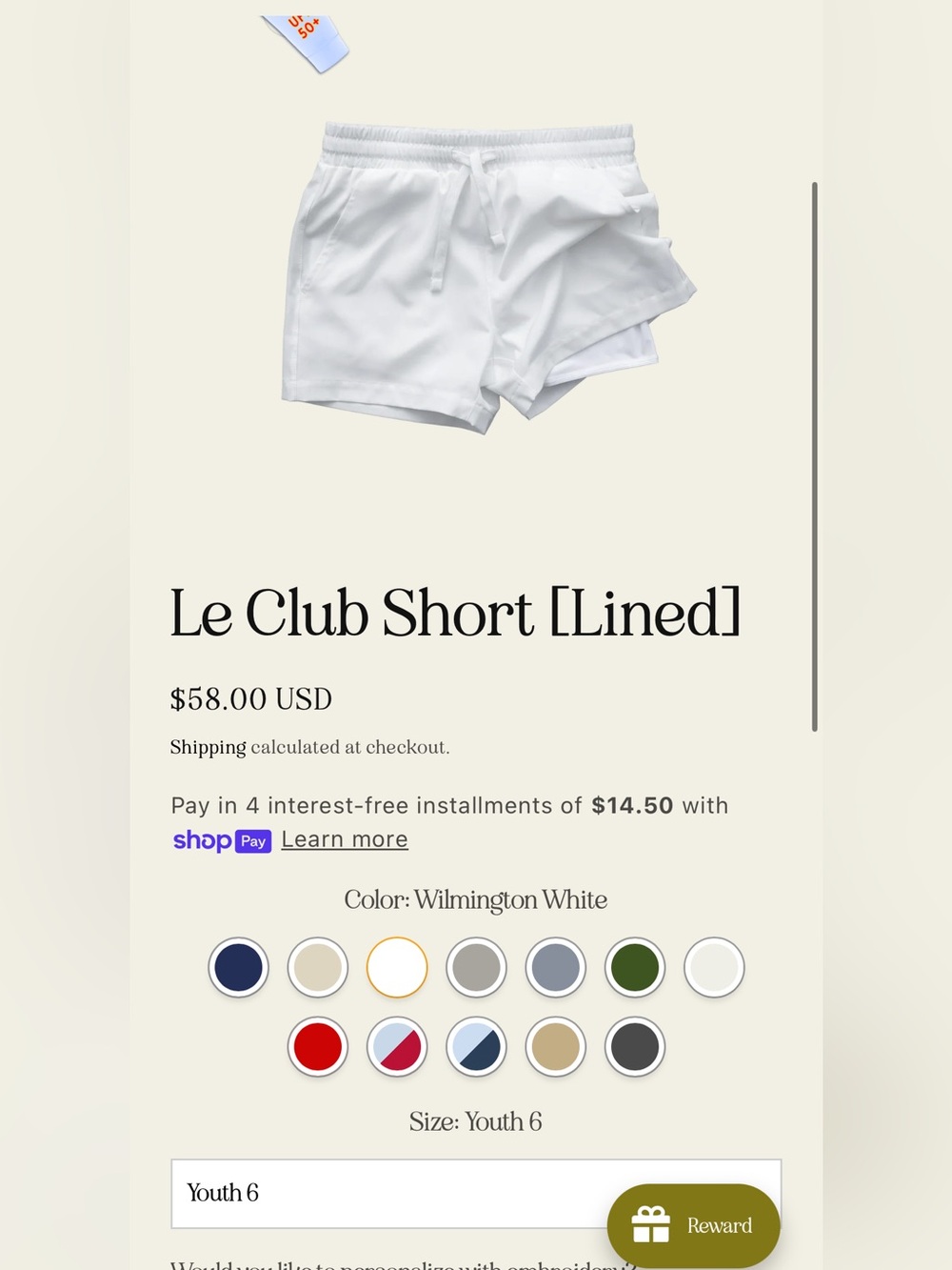 Cadets Le Club Lined Shorts
